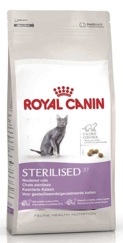 Royal Canin - Croquettes Sterilised 37 pour Chat - 2Kg